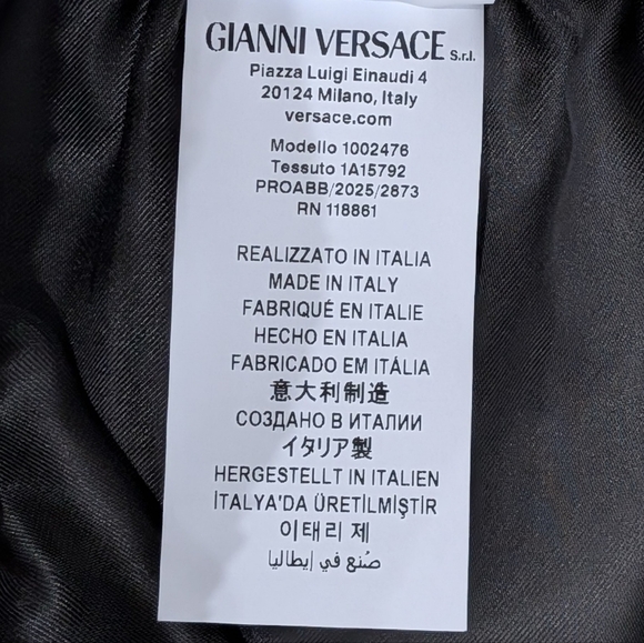 $890 Mens Versace "Wild Cat" Silk Shorts Light Green 52 US 36 - Picture 7 of 8